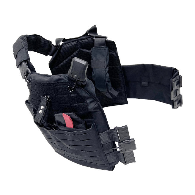 "Quick Release" Tactical Plate Carrier -with adjustable (ballistic-ready) Cummerbund