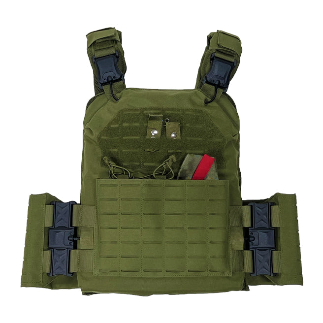 "Quick Release" Tactical Plate Carrier -with adjustable (ballistic-ready) Cummerbund