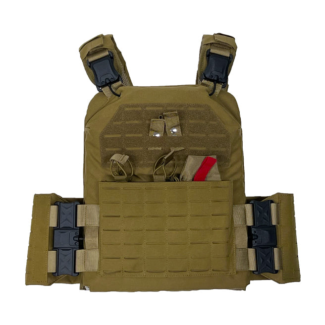 "Quick Release" Tactical Plate Carrier -with adjustable (ballistic-ready) Cummerbund