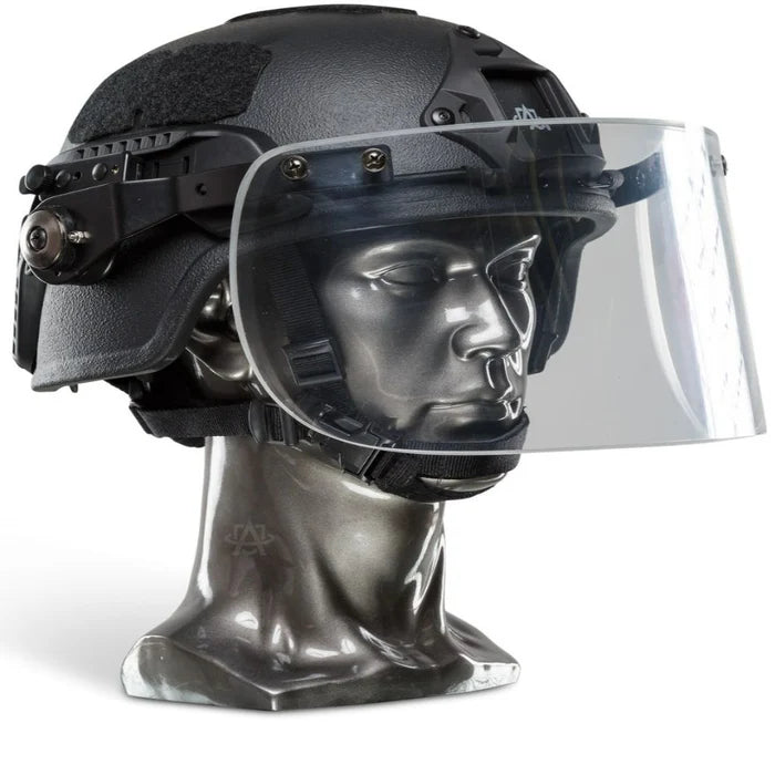 Ballistic Face Shield - NIJ 3A (pistol rounds) - Multi Hit capable